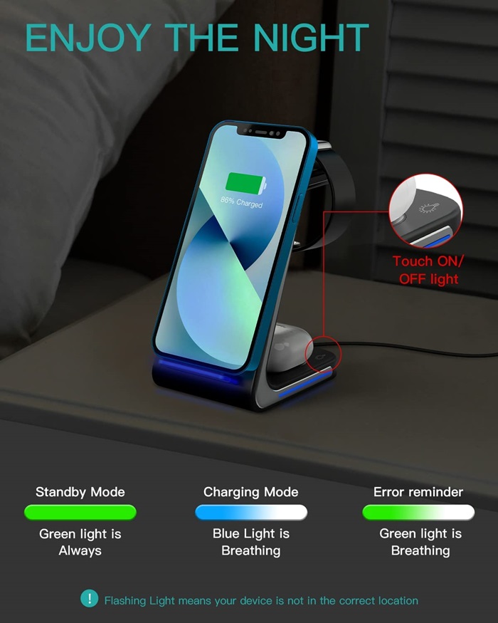 3 in 1 Wireless charging