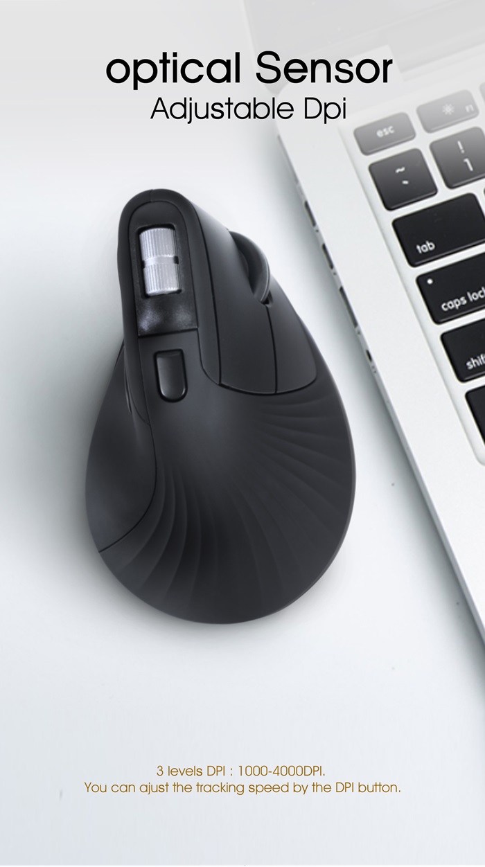 6D Wireless Vertical Mouse