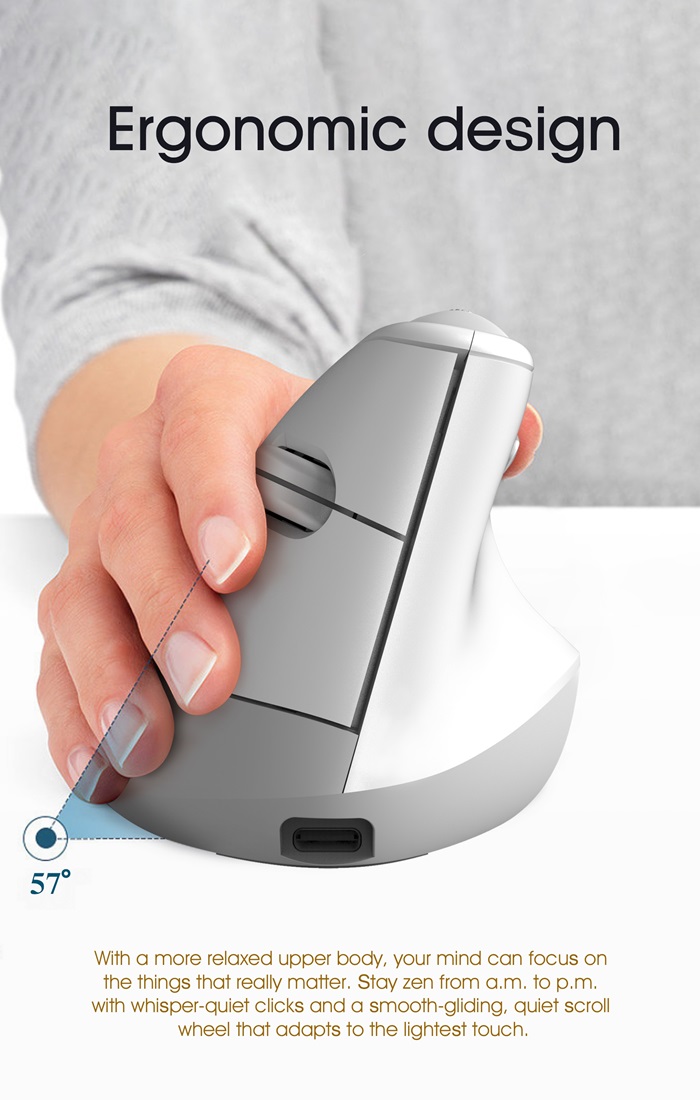 6D Wireless Vertical Mouse